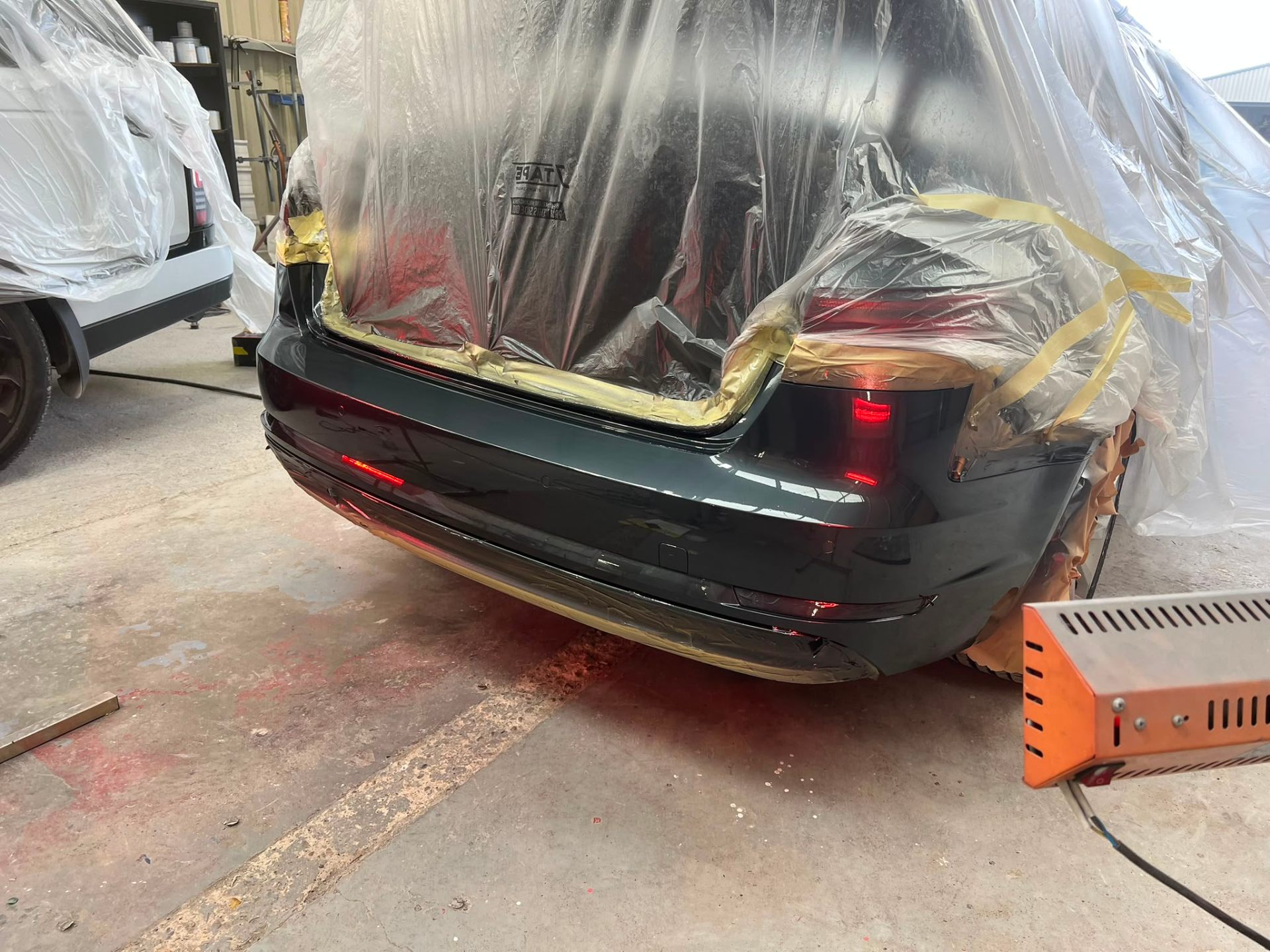 Rear bumper refinish
